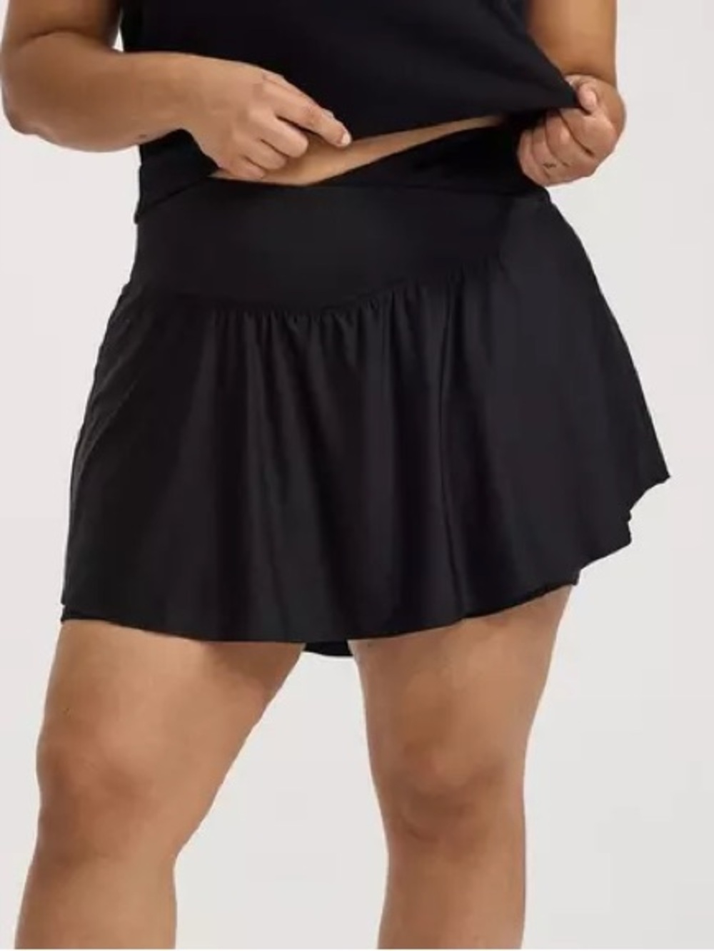 Torrid size 1 Black Athletic Skort with Built-In Shorts